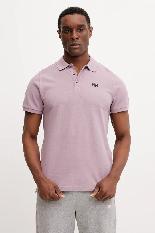 Helly Hansen polo de bumbac roz 33980