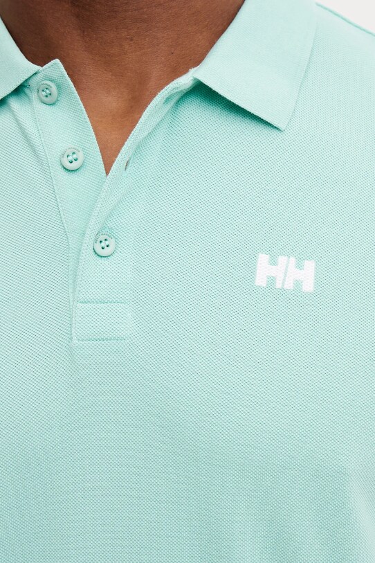 Хлопковое поло Helly Hansen 33980 бирюзовый