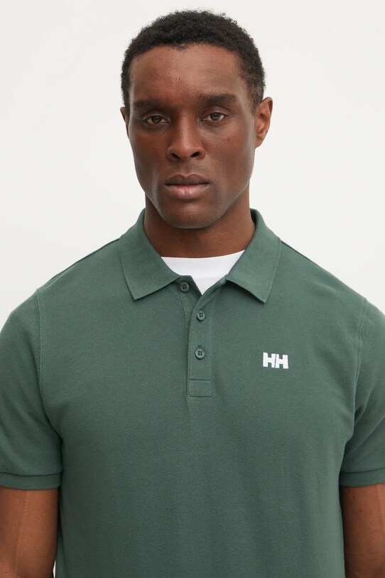Одежда Хлопковое поло Helly Hansen 33980 зелёный