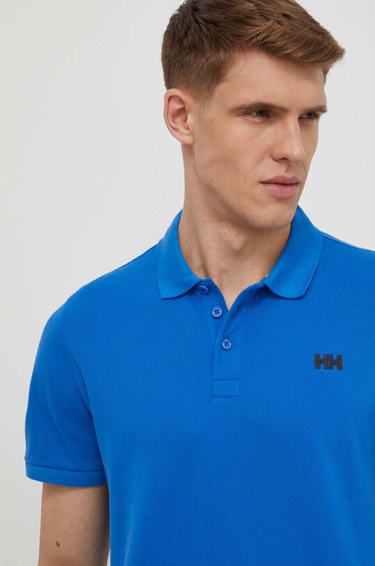 Одежда Хлопковое поло Helly Hansen 33980 голубой
