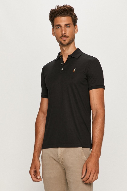 Polo Ralph Lauren - Polo tričko bavlna čierna 710713130001