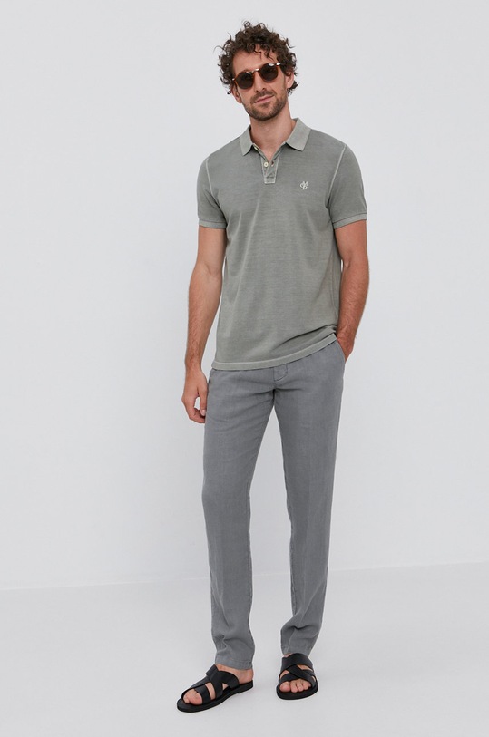 Polo tričko Marc O'Polo M22226653024 zelená AA00