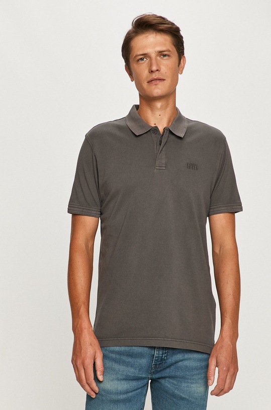 Levi's - Polo tričko bavlna šedá 85631.0001