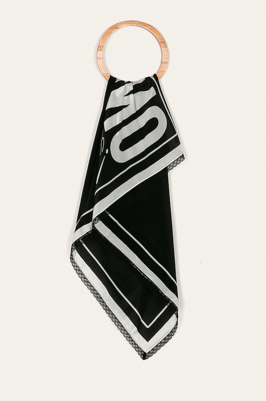 Moschino Eșarfă de mătase matase negru M2205.3579