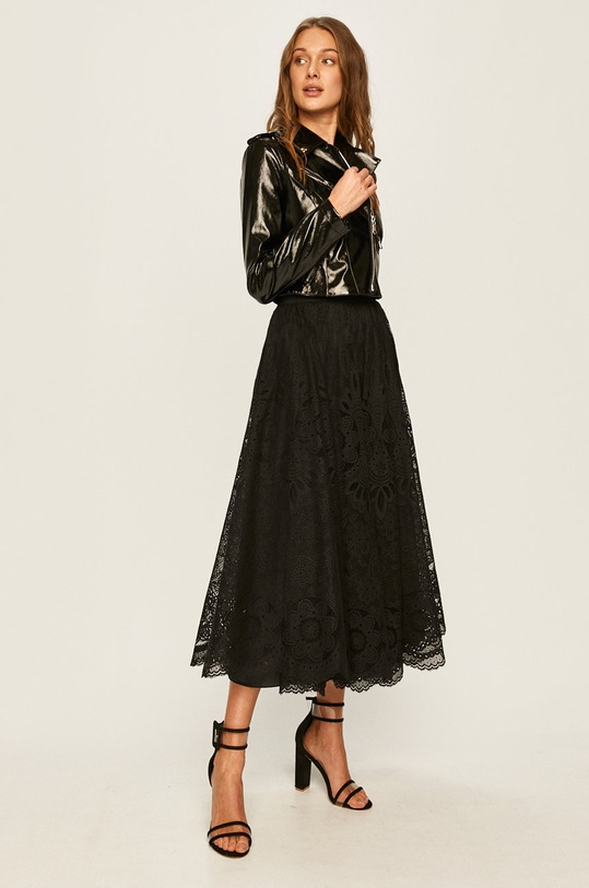 Red Valentino - Sukňa TR0RAD4050F čierna SS20