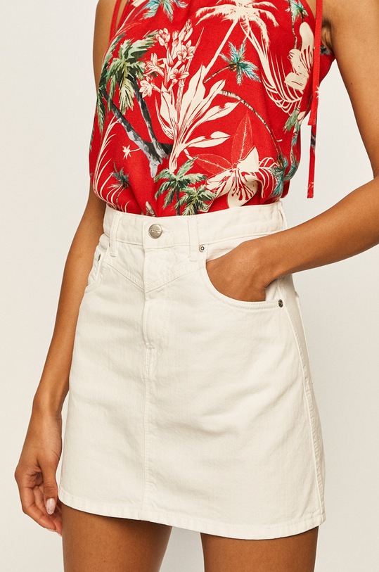 Pepe Jeans - Sukňa Rachel bavlna biela PL900877TB1