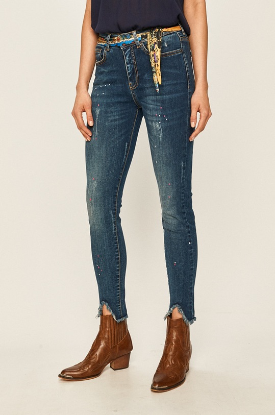Desigual - Jeansi Rainbow bleumarin 20SWDD06