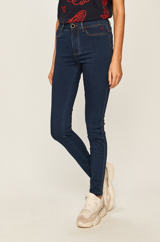 Desigual - Jeansy 20SWDD43 granatowy 20SWDD43