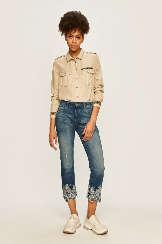 Desigual - Jeansi Hawibis 20SWDD30 albastru SS20
