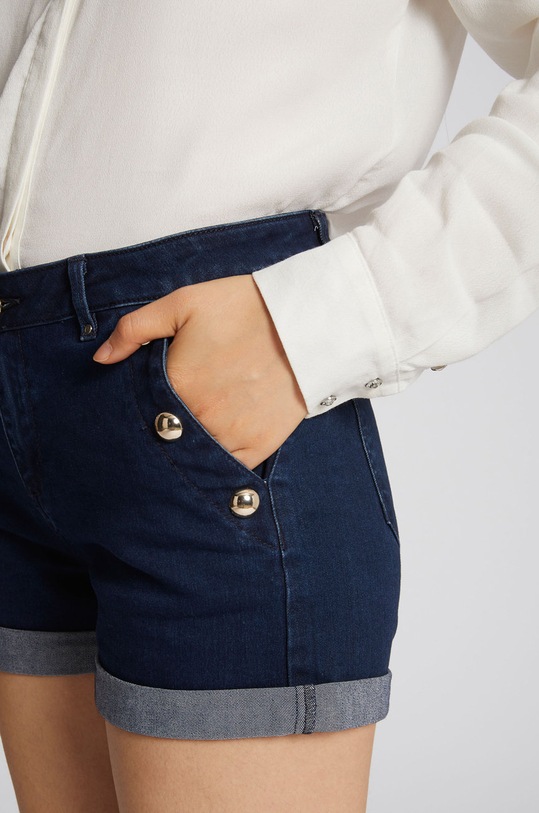 Morgan - Pantaloni scurti jeans albastru 201.SHANA.N