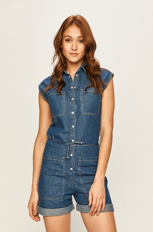 Pepe Jeans - Overal Gemma riflovina modrá PL230309