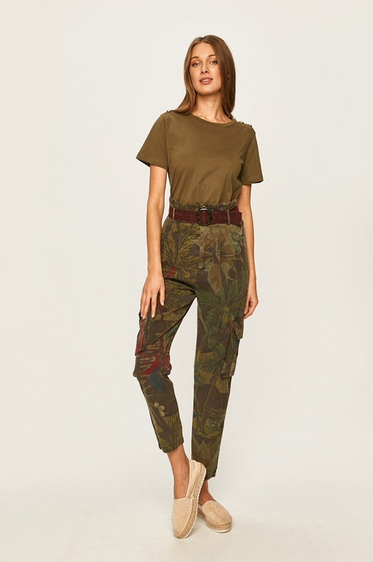 Desigual - Nohavice 20SWPN11 zelená SS20