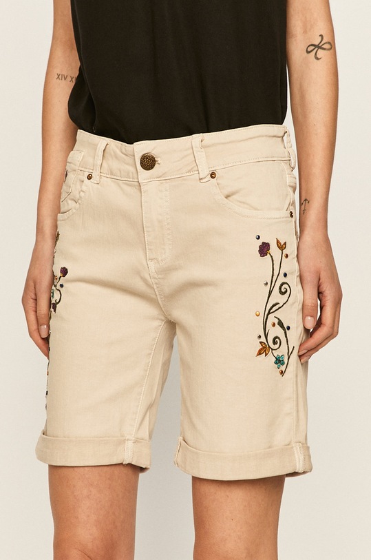 Desigual - Kraťasy medium šedá 20SWPN20