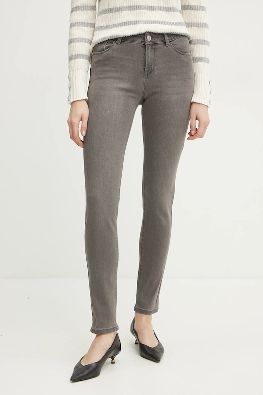 Τζιν παντελόνι Morgan POM.P ψηλή γκρί 201.POM.P