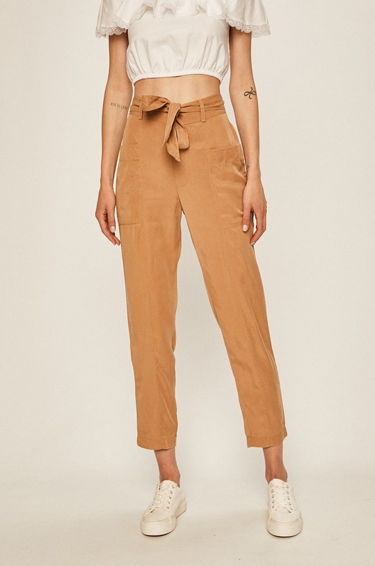 Tally Weijl - Pantaloni drept bej SPATEGIULIA