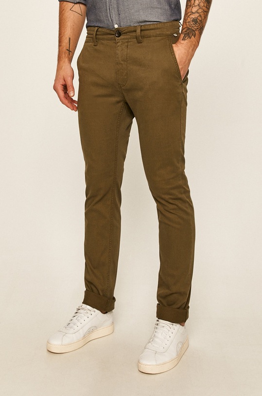Tom Tailor Denim - Kalhoty chinos zelená 1012992.