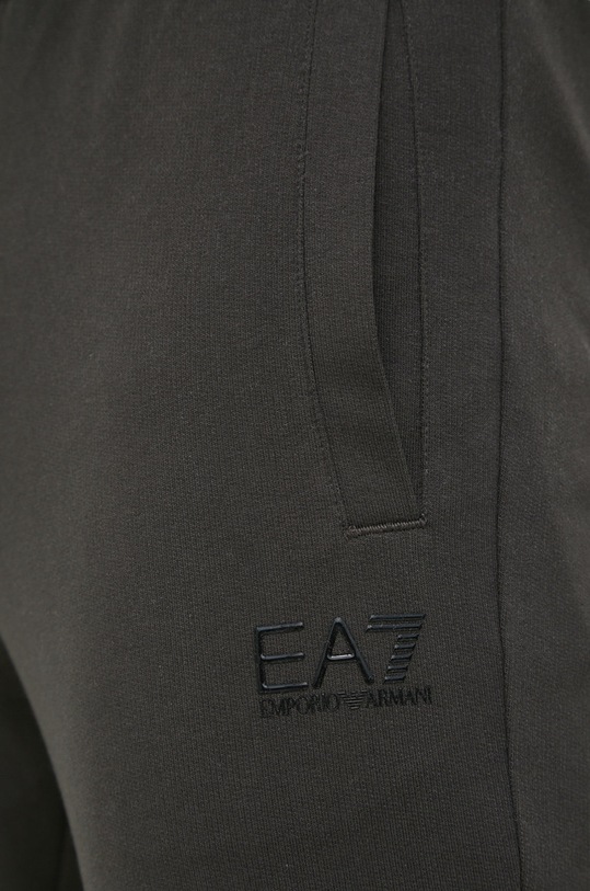 EA7 Emporio Armani spodnie dresowe bawełniane brązowy 8NPP52.PJ05Z