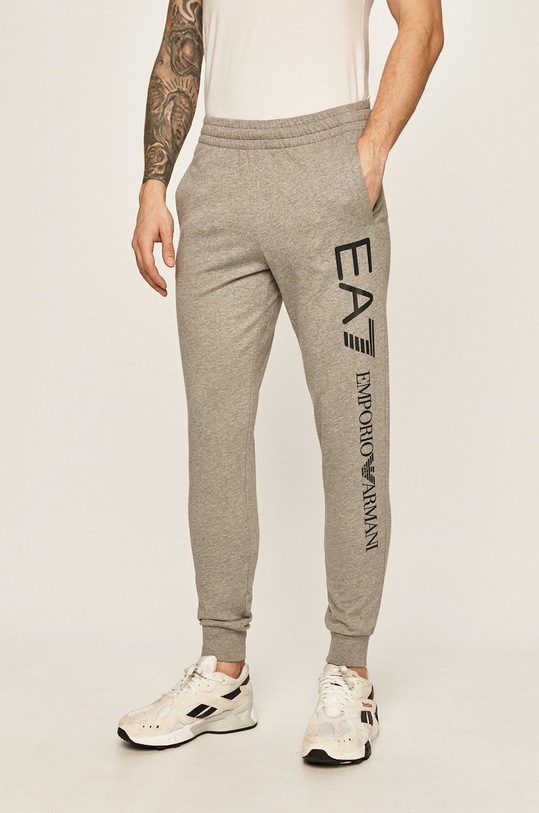 EA7 Emporio Armani Spodnie 8NPPC1.PJ05Z nadruk szary 8NPPC1.PJ05Z