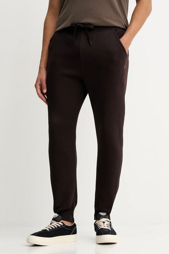 G-Star Raw spodnie dresowe dzianina brązowy D15653.C235