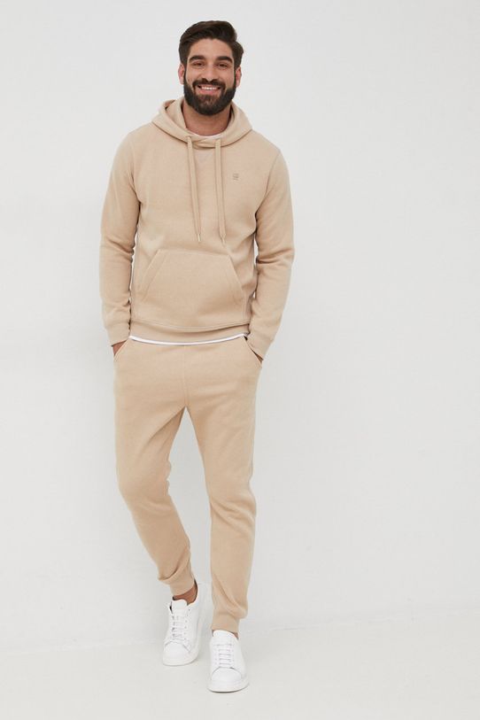 G-Star Raw spodnie dresowe D15653.C235 beżowy SS25