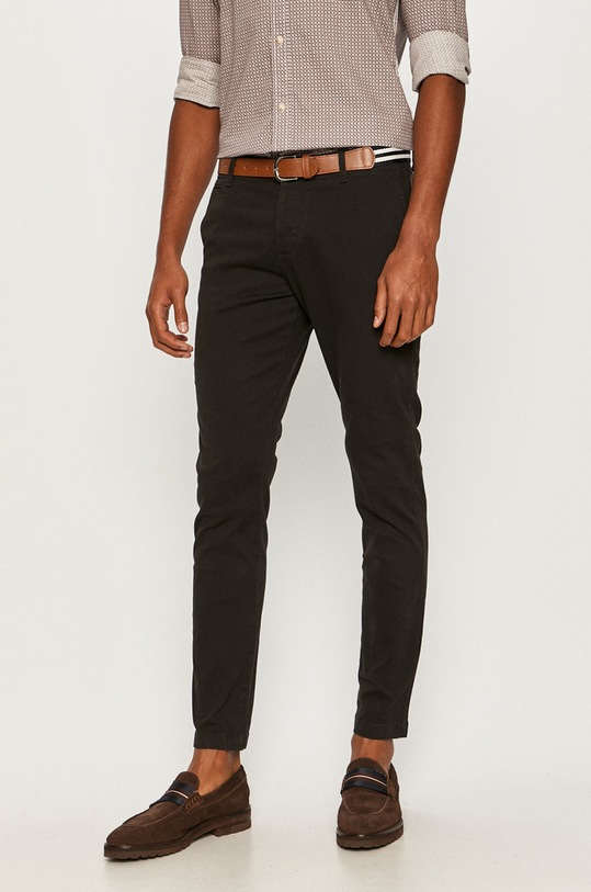 Produkt by Jack & Jones - Spodnie z elastanem czarny 12166462
