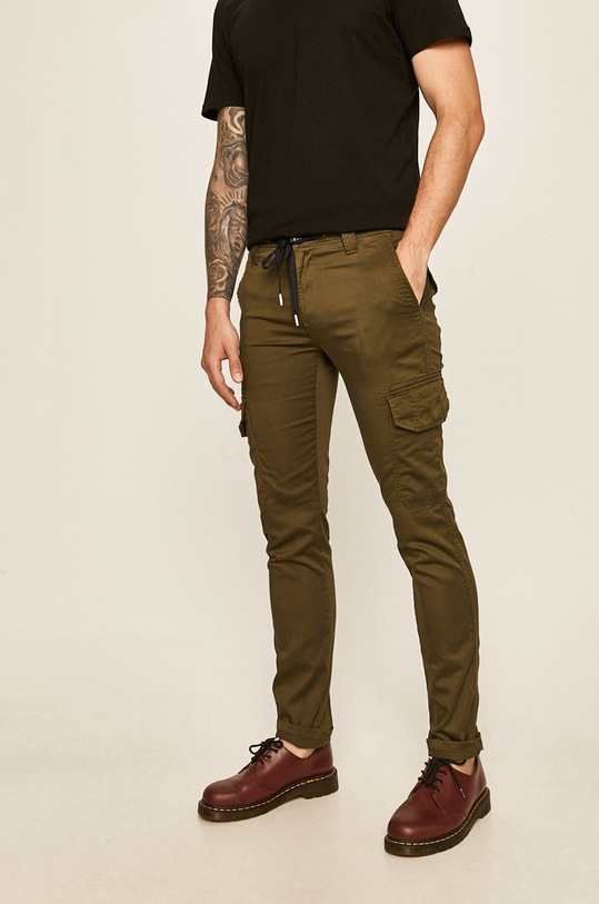 Tom Tailor Denim - Spodnie tkanina zielony 1018222