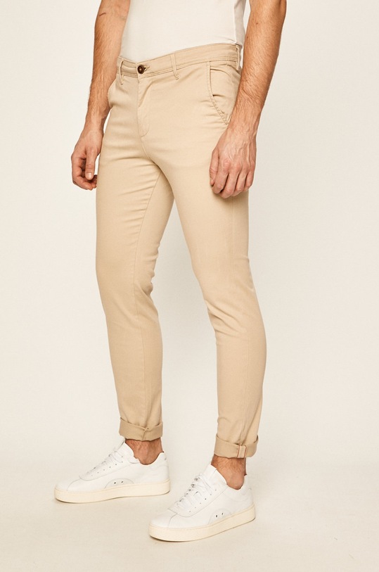 Jack & Jones - Hlače s elastinom bež 12153593
