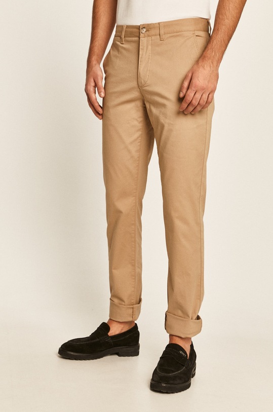 Lacoste Kalhoty chinos béžová HH9553