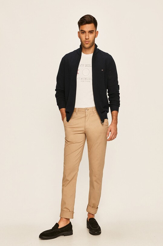 Lacoste Hlače HH9553 bež SS22