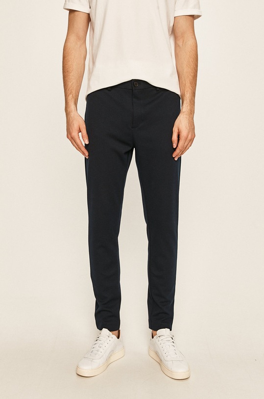 Clean Cut Copenhagen - Spodnie z elastanem granatowy CC1286.Navy
