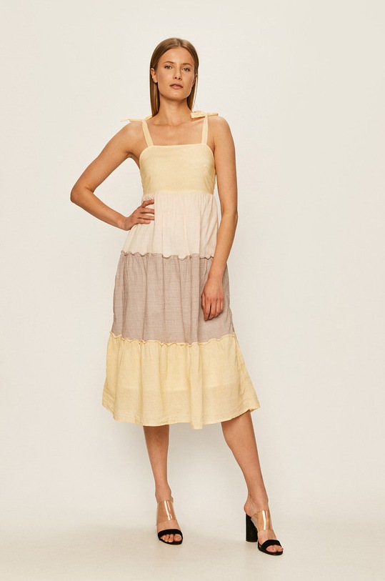 Vero Moda - Sukienka bawełna biały 10226807