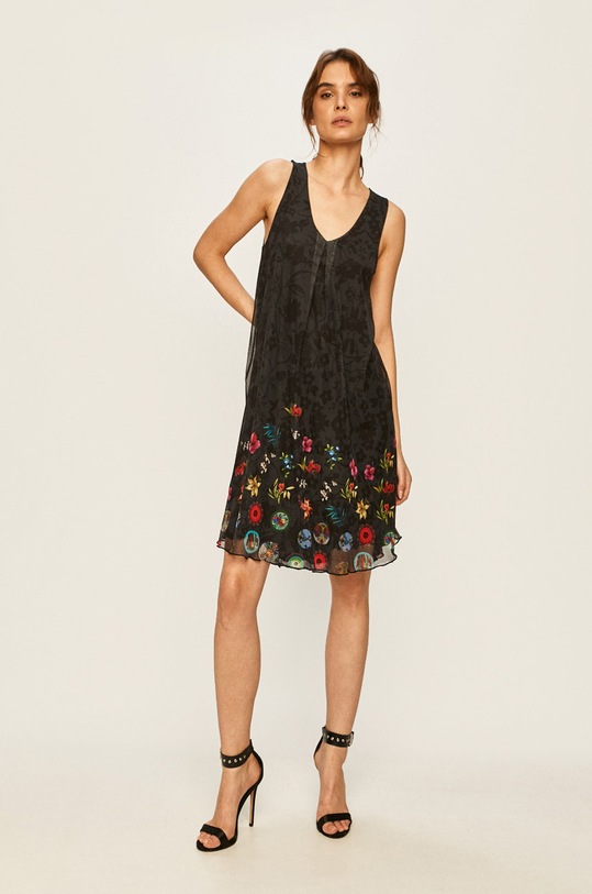 Desigual - Šaty 20SWVK96 čierna SS20