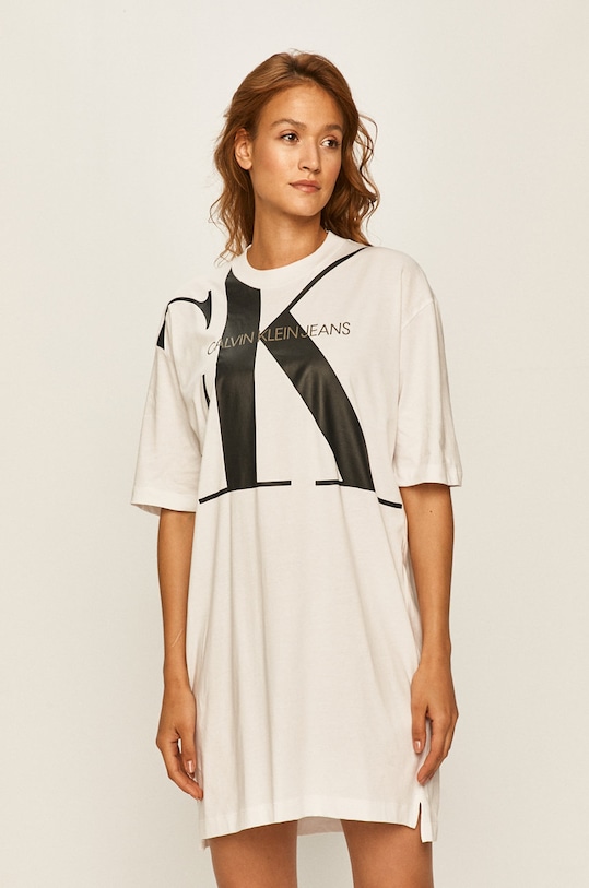 Calvin Klein Jeans - Rochie mini alb J20J213829