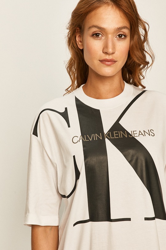 Calvin Klein Jeans - Rochie alb J20J213829