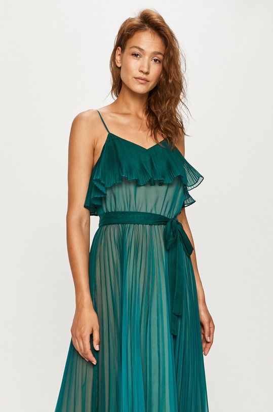 Twinset - Šaty 201TT2521.S12321 tyrkysová