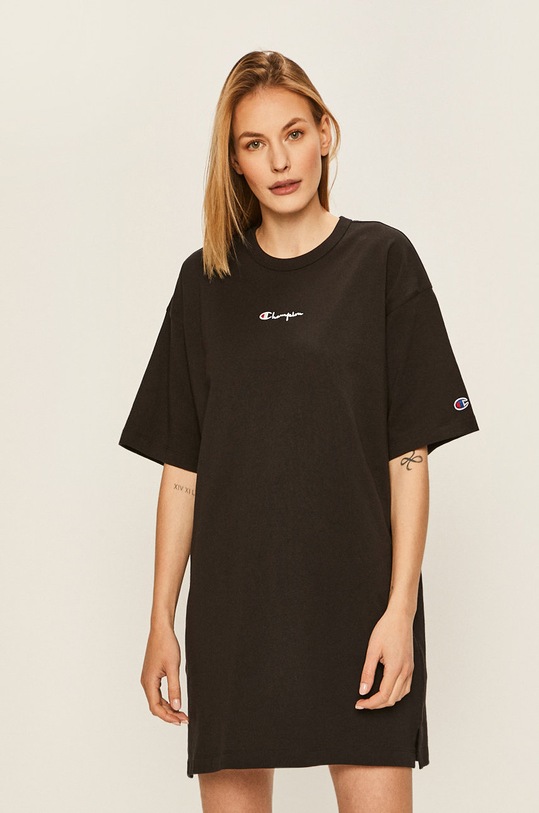 Champion - Sukienka 112743 nadruk czarny 112743
