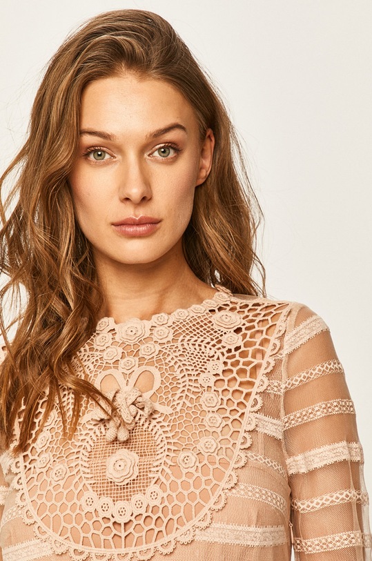 Red Valentino - Šaty béžová TR0VA11N51D