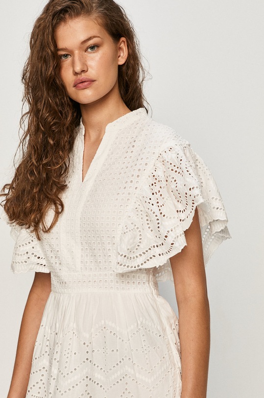 Vero Moda - Sukienka bawełna biały 10231511