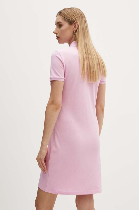 Odzież Lacoste sukienka EF5473 różowy