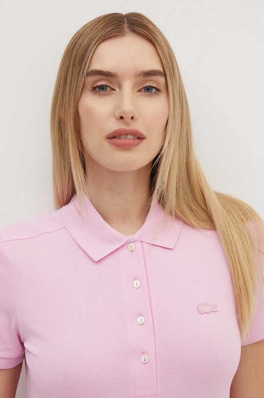 Lacoste sukienka różowy EF5473