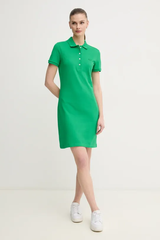 Lacoste vestito EF5473 verde SS25