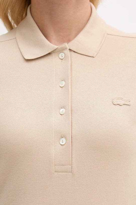 Lacoste sukienka EF5473 beżowy