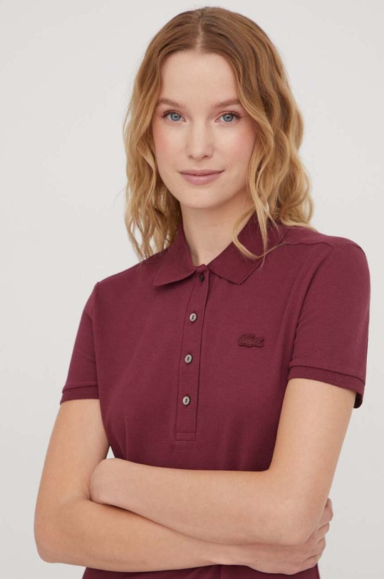 Lacoste rochie burgundia EF5473
