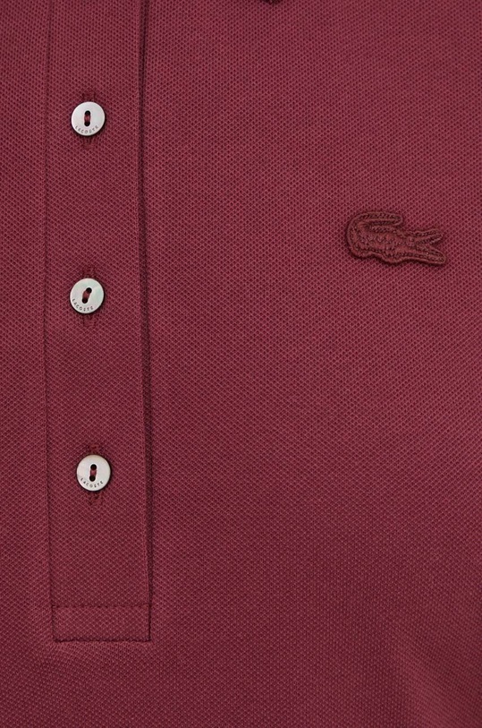 Lacoste sukienka EF5473 bordowy