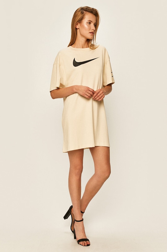 Nike Sportswear - Šaty CJ3829 béžová SS20
