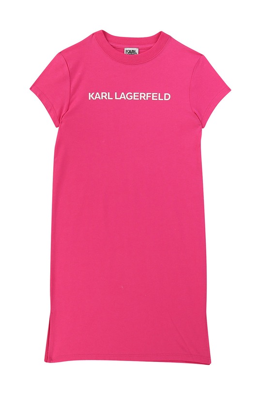Dívčí šaty Karl Lagerfeld 156-162 cm mini růžová Z12133.156.162