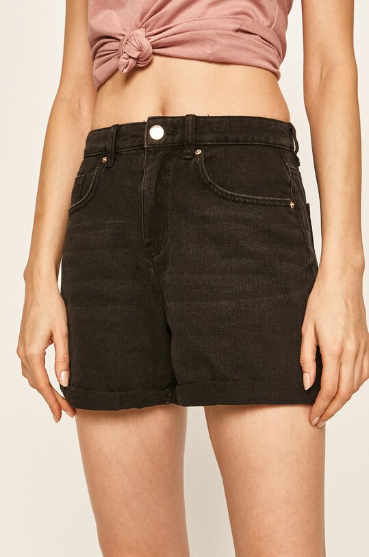 Only - Pantaloni scurti jeans negru 15196226