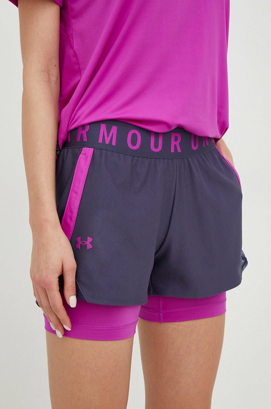 Odzież Under Armour szorty treningowe 1351981 fioletowy