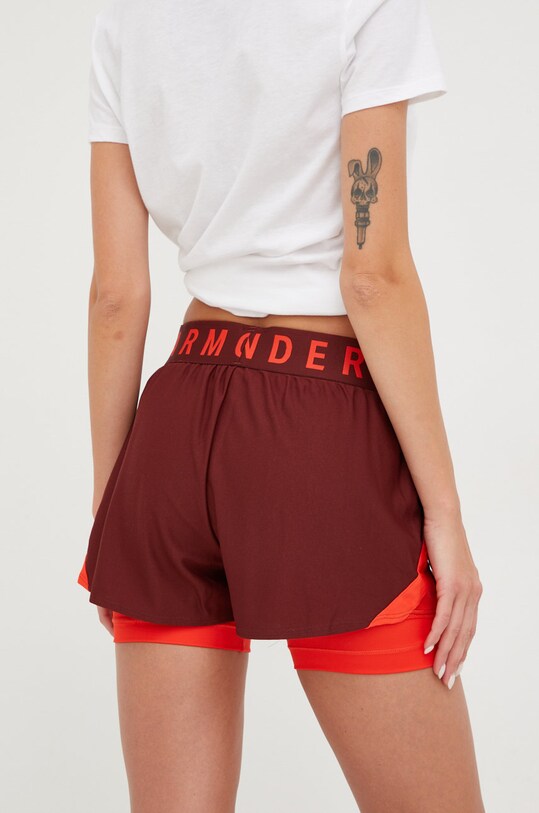 Odzież Under Armour szorty treningowe 1351981 bordowy