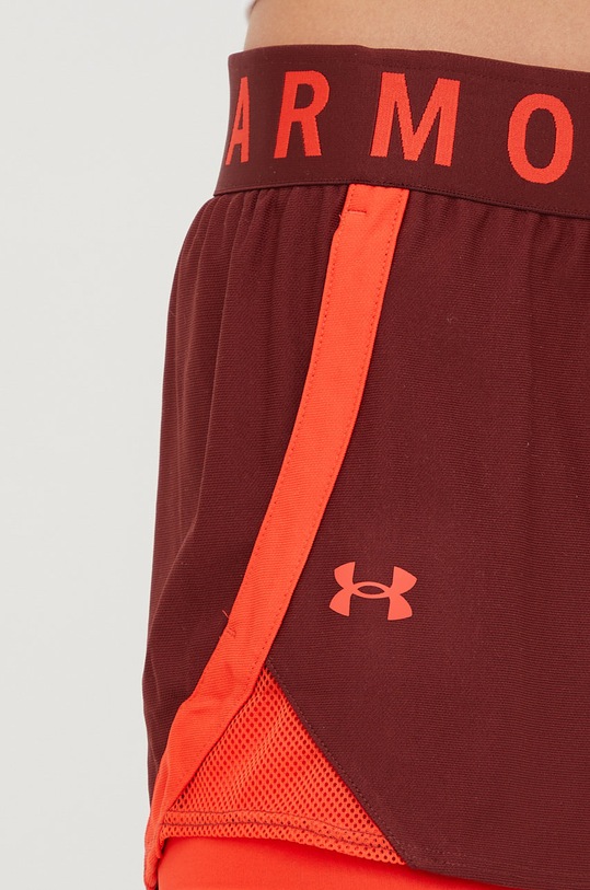 Under Armour szorty treningowe bordowy 1351981